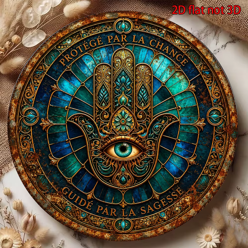 CIFBUY – Arte de parede em alumínio de estilo vintage, resistente à água e durável, ideal para decorar a sala de estu...